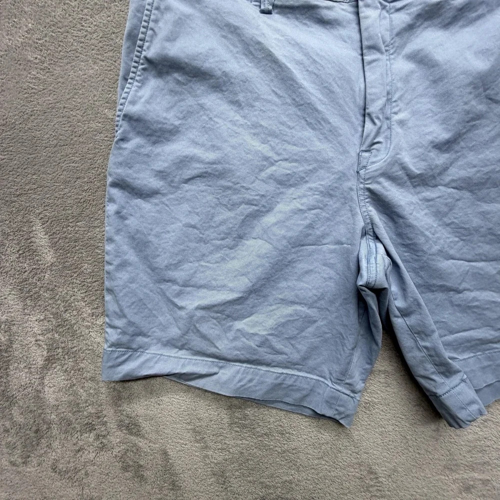 Polo Ralph Lauren Shorts Mens 40 Blue Chino Stretch Pockets 9 Inseam Classic Fit